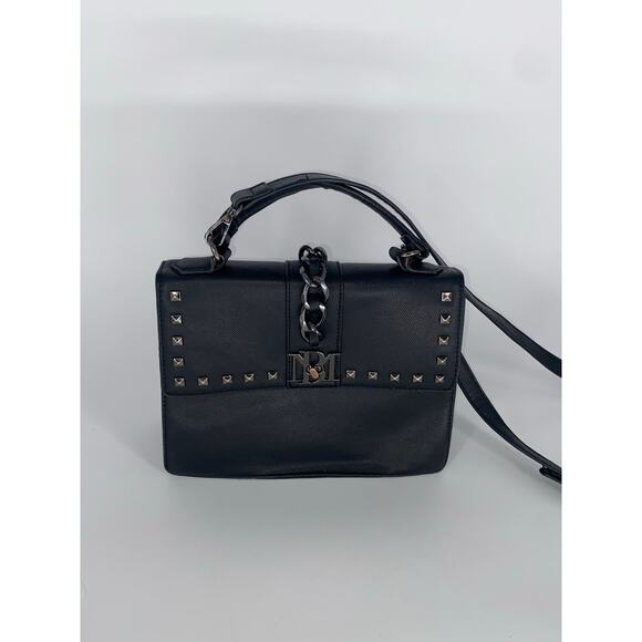 Badgley Mischka Vegan Leather Studded Top Handle Crossbody‎ Bag! Great condition - Picture 1 of 12